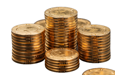 Goldene Casino-Chips - Highroller Bonus bei Yep Casino